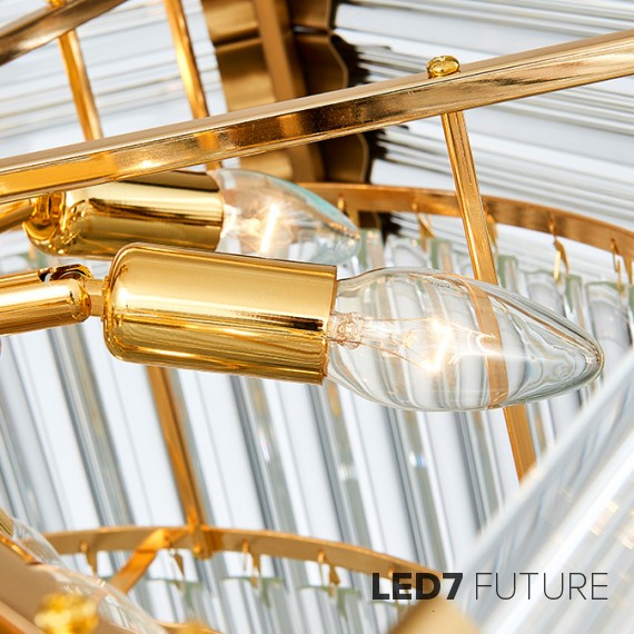 Loft Industry Modern - Robo Glass Chandelier